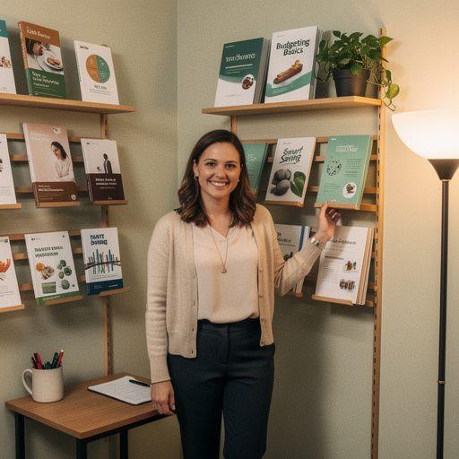 Pénzügyi ismereteket népszerűsítő workshop képe, ahol résztvevők tanulnak.